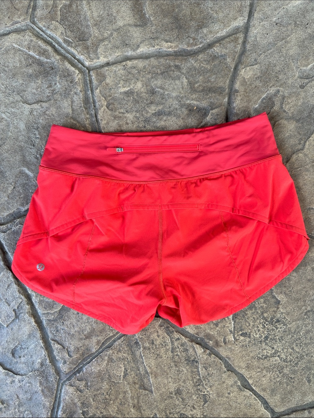 lululemon athletica Bright Red Athletic Running Shorts